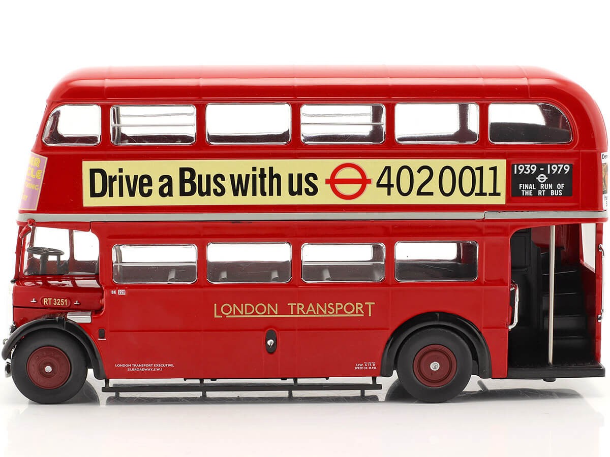 1939 AEC Regent III RT Autobús Urbano Londres Rojo 1:43 IXO