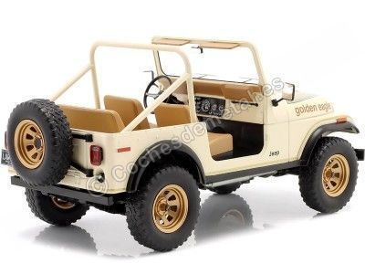 Cochesdemetal.es 1980 Jeep CJ-7 Golden Eagle Marfil 1:18 MC Group 18280 2