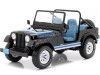 Cochesdemetal.es 1980 Jeep CJ-7 Renegade Negro/Azul 1:18 MC Group 18281