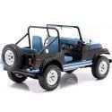 Cochesdemetal.es 1980 Jeep CJ-7 Renegade Negro / Azul 1:18 MC Group 18281
