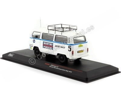 Cochesdemetal.es 1978 Volkswagen VW T2 Bus Furgoneta De Asistencia En Rally Con Baca Rally Safari "Team Porsche Martini" 1:43... 2