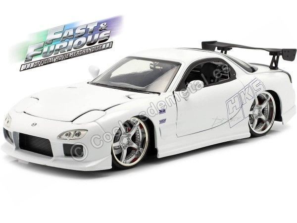 Cochesdemetal.es 1993 Mazda RX-7 "Fast & Furious" Blanco 1:24 Jada Toys 32607 253203065