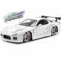 Cochesdemetal.es 1993 Mazda RX-7 "Fast & Furious" Blanco 1:24 Jada Toys 32607 253203065