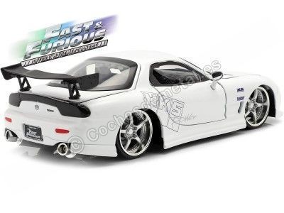 Cochesdemetal.es 1993 Mazda RX-7 "Fast & Furious" Blanco 1:24 Jada Toys 32607 253203065 2