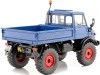 CARSDEMETAL.ES 1966 Mercedes-Benz Unimog 406 4x4 fermé avec des hauts bleus 1:18 Schuco 45004400