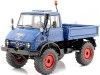 CARSDEMETAL.ES 1966 Mercedes-Benz Unimog 406 4x4 fermé avec des hauts bleus 1:18 Schuco 45004400