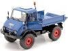 CARSDEMETAL.ES 1966 Mercedes-Benz Unimog 406 4x4 fermé avec des hauts bleus 1:18 Schuco 45004400