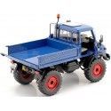 CARSDEMETAL.ES 1966 Mercedes-Benz Unimog 406 4x4 fermé avec des hauts bleus 1:18 Schuco 45004400
