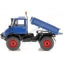 CARSDEMETAL.ES 1966 Mercedes-Benz Unimog 406 4x4 fermé avec des hauts bleus 1:18 Schuco 45004400