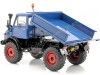 CARSDEMETAL.ES 1966 Mercedes-Benz Unimog 406 4x4 fermé avec des hauts bleus 1:18 Schuco 45004400