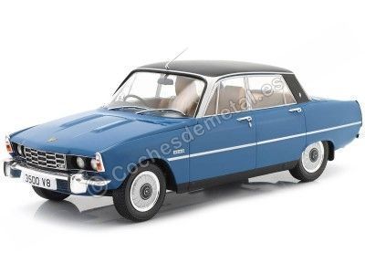 Cochesdemetal.es 1968 Rover 3500 V8 (P6) Azul/Negro 1:18 MC Group 18289