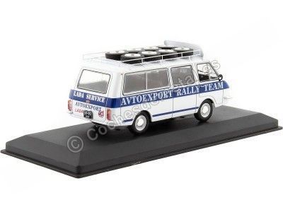 Cochesdemetal.es 1983 RAF 2203 Furgoneta De Asistencia En Rally + Accesorios "Letonia Rally Service" 1:43 IXO Models RAC372X 2