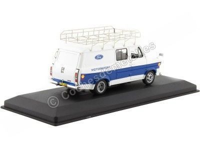 Cochesdemetal.es 1966 Ford Transit MkI Furgoneta De Asistencia En Rally Con Baca "Ford Motorsport" 1:43 IXO Models RAC385X 2