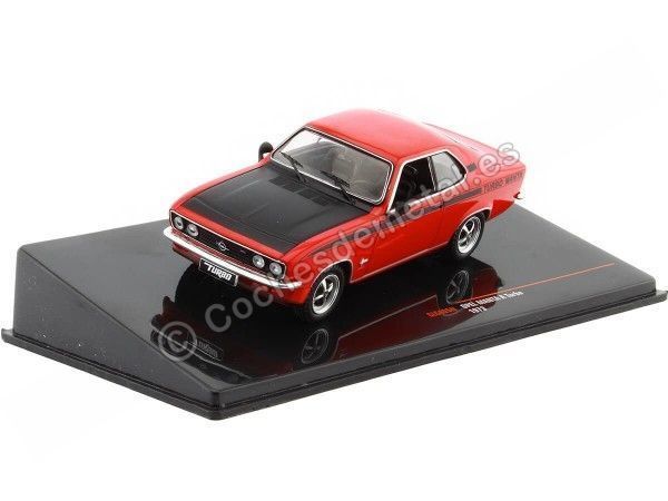 Cochesdemetal.es 1973 Opel Manta A Turbo Rojo/Negro 1:43 IXO Models CLC405N