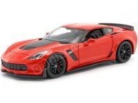 2017 Chevrolet Corvette C7 Z06 Rojo 1:24 Welly 24085