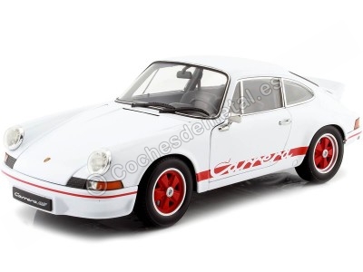 Cochesdemetal.es 1973 Porsche 911 Carrera RS Blanco 1:18 Welly 18044