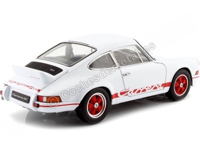 Carsdemetal.es 1973 Porsche 911 Carrera RS Blanco 1:18 Welly 18044 2