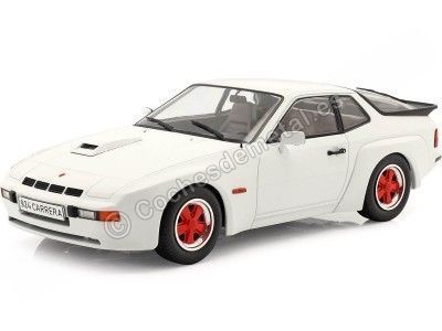 Cochesdemetal.es 1981 Porsche 924 Carrera GT Blanco con Llantas Rojas 1:18 MC Group 18303