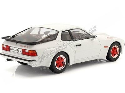 Cochesdemetal.es 1981 Porsche 924 Carrera GT Blanco con Llantas Rojas 1:18 MC Group 18303 2