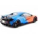 Cochesdemetal.es 2018 McLaren 600lt Coupé Team Tribute Livery Naranja / Azul 1:18 SOLIO S1804503