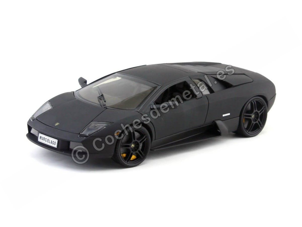 2001 Lamborghini Murcielago V12  Negro Mate 1:18 Welly 12517