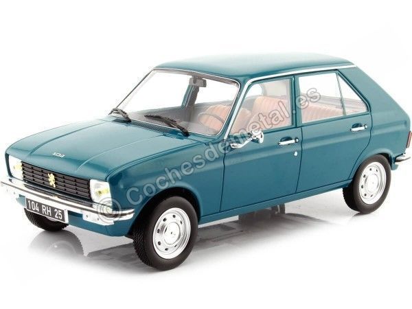 Cochesdemetal.es 1977 Peugeot 104 GL Azul Regence 1:18 Norev 184900