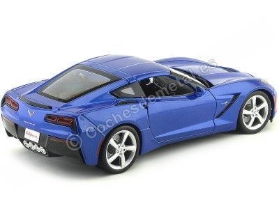 Cochesdemetal.es 2014 Chevrolet Corvette C7 Stingray Azul Claro 1:18 Maisto 31182 2