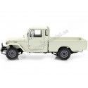 Cochesdemetal.es 1980 Toyota Land Cruiser 40 4x4 Pickup Blanco 1:18 Kyosho KY08958W