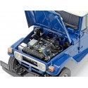 Cochesdemetal.ES 1980 Toyota Land Cruiser 40 4x4 Pickup Azul 1:18 Kyosho KY08958BL