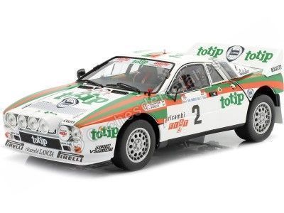 1984 Lancia 037 Rally Nº2 Vudafieri/Pirollo Ganador Rallye San Marino 1:18 Kyosho 08306F Cochesdemetal.es