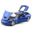 Cochesdemetal.es 2014 Chevrolet Corvette C7 Stingray Azul Claro 1:18 Maisto 31182