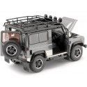 Cochesdememetal.es 2010 Land Rover Defender 90 TDI Dark Grey 1:18 Kyosho 08901trgy