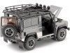 Cochesdememetal.es 2010 Land Rover Defender 90 TDI Dark Grey 1:18 Kyosho 08901trgy