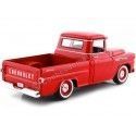 Cochesdemetal.es 1958 Chevrolet Apache Fleetline Pickup Rojo 1:24 MOTOR MAX 79311