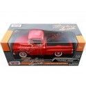 Cochesdemetal.es 1958 Chevrolet Apache Fleetline Pickup Rojo 1:24 MOTOR MAX 79311