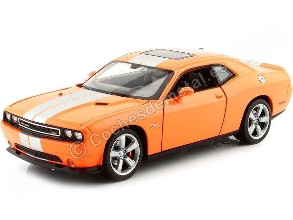 Cochesdemetal.es 2012 Dodge Challenger SRT Naranja 1:24 Welly 24049
