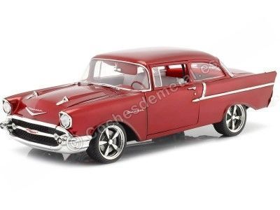 Cochesdemetal.es 1957 Chevrolet 150 Restomod Rojo Cereza 1.18 GMP ACME A1807012NC