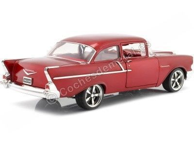 Cochesdemetal.es 1957 Chevrolet 150 Restomod Rojo Cereza 1.18 GMP ACME A1807012NC 2