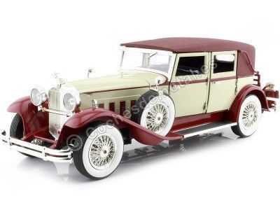 1930 Packard Brewster Lebaron Granate/Crema 1:18 Signature Models 18115 Cochesdemetal.es