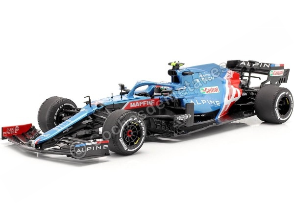 Cochesdemetal.es 2021 Alpine A521 Renault E-Tech 20B Nº31 Esteban Ocon Ganador GP F1 Hungría 1:18 Solido S1808103