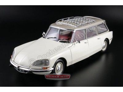 Cochesdemetal.es 1970 Citroen DS 19 Break Blanco-Crema Norev 181590 2