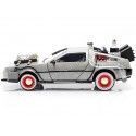 CARSDEMETAL.ES 1990 Dellorean DMC 12 "Retour au Future III + Lights" 1:24 Jada Toys 32166