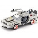 CARSDEMETAL.ES 1990 Dellorean DMC 12 "Retour au Future III + Lights" 1:24 Jada Toys 32166