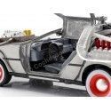 CARSDEMETAL.ES 1990 Dellorean DMC 12 "Retour au Future III + Lights" 1:24 Jada Toys 32166