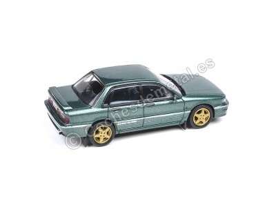 Cochesdemetal.es 1988 Mitsubishi Galant VR-4 Oslo Green 1:64 Paragon Models 55107 2