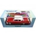 Cochesdememetal.es 1957 Cadillac Series 62 Hardtop Coupe Rojo / Blanco 1:43 Modèles à l'échelle Neo 49601