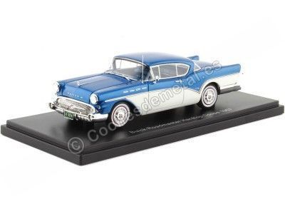 Cochesdemetal.es 1957 Buick Roadmaster Hardtop Coupe Azul/Blanco 1:43 NEO Scale Models 44074