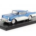 Cochesdemetal.es 1957 Buick Roadmaster Hardtop Coupé Azul / Blanco 1:43 Modèles à l'échelle Neo 44074