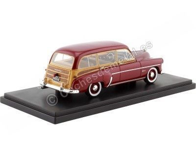 Cochesdemetal.es 1952 Chevrolet Styleline DeLuxe Station Wagon Granate/Madera 1:43 NEO Scale Models 46436 2