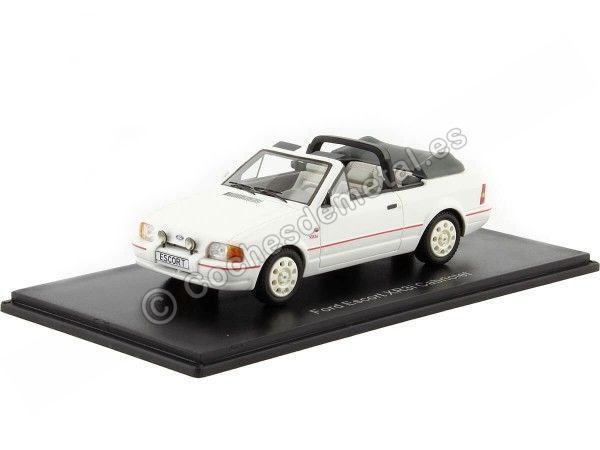 Cochesdemetal.es 1986 Ford Escort MKIV XR3i Cabriolet Blanco 1:43 NEO Scale Models 44956